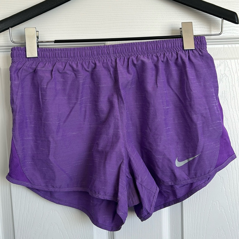 Nike Purple Lightweight Draw String Running Short Shorts